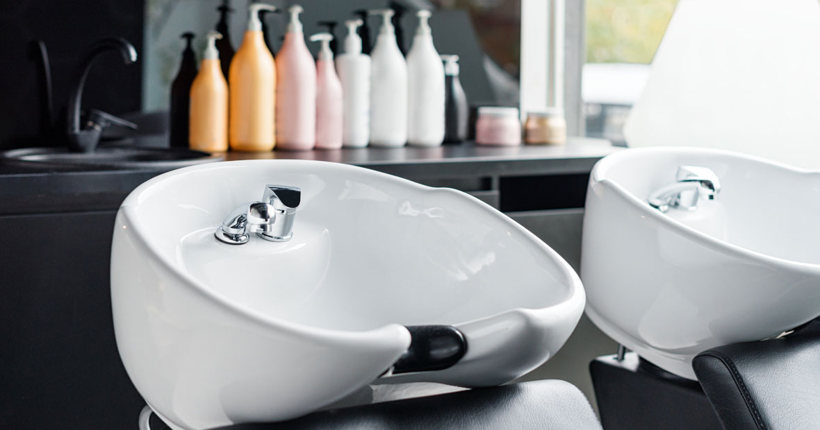 bac de lavage pour cheveux